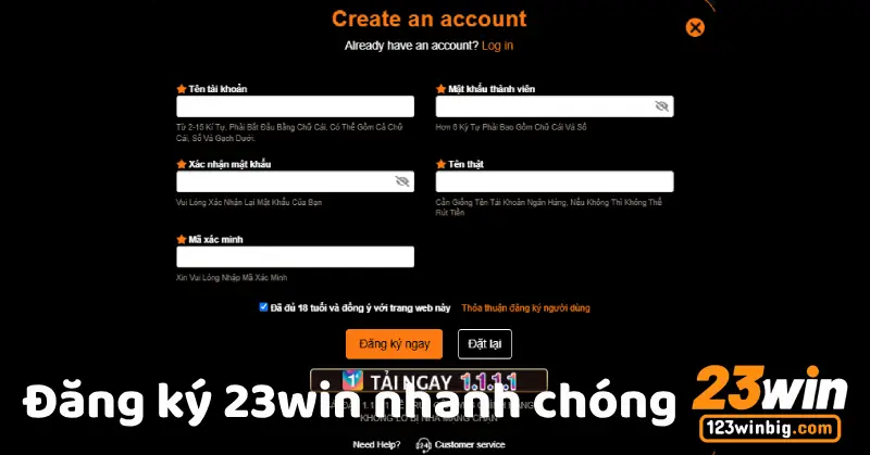 dang ky 23win nhanh chong
